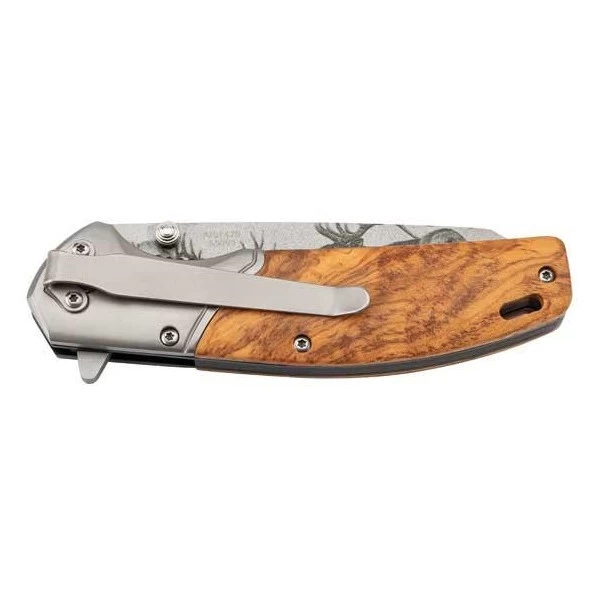 HERBERTZ - Couteau Olivier Cerfs Inox 11.5 Cm â Image 2