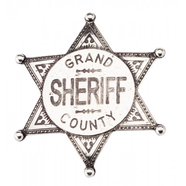 NA - Etoile De Sherif 6 Branches Grise